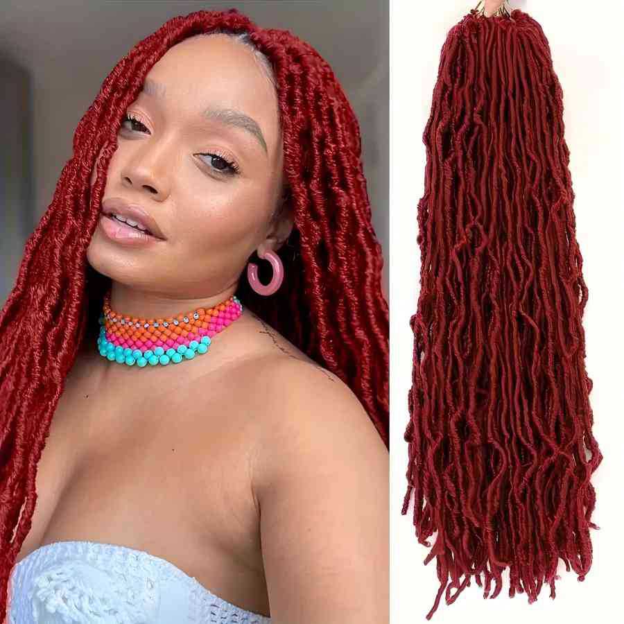 Earthworm Song Faux Locs Crochet Hair African Dreadlocks European and American Foreign Trade Synthetic Crochet Hair