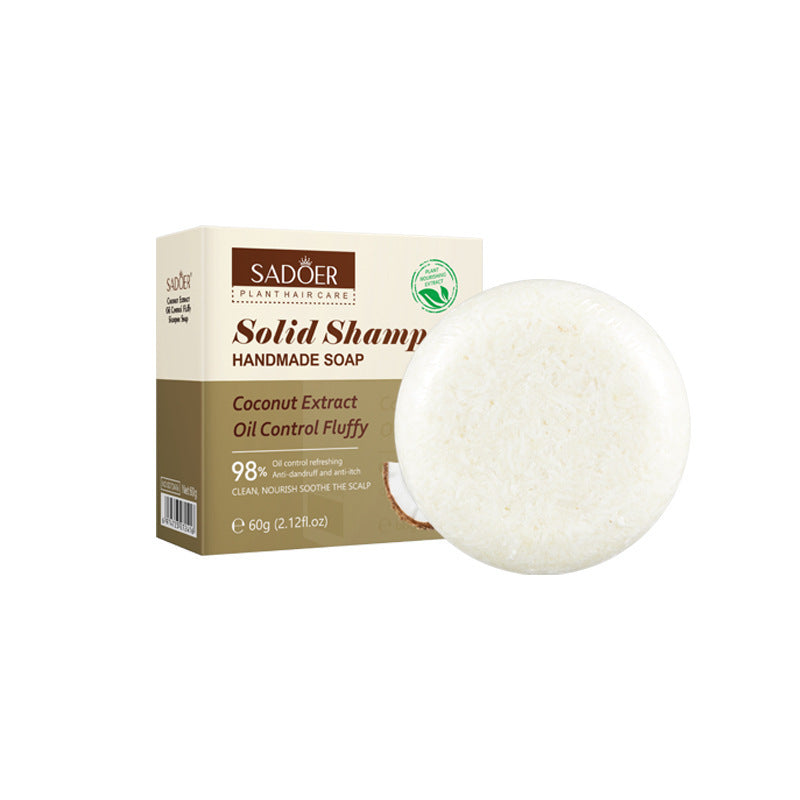 Full English Plant-Based Shampoo Soap60g SADOER Strengthen Hair Roots Deep Clean Hair Soap  Wholesale