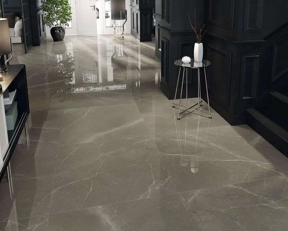 Custom 800x800 Luxury Marble Look Glazed Tile Design Carreaux De Maison Sol Non-slip Wear Resistant Matte Textured Tile