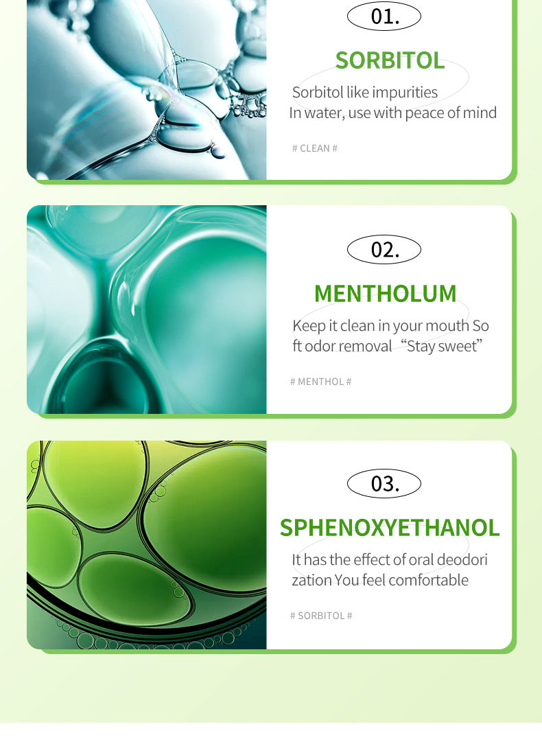 H Full English Mouthwash Box Set SADOER Disposable Portable Oral Cleaning  Wholesale