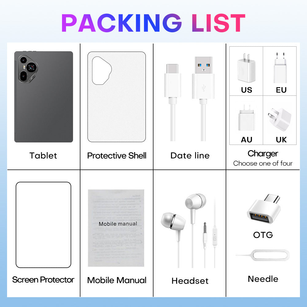 Pad 7 Ultra Android Smart Tablet PC16+1T Exclusively for Overseas E-commerce