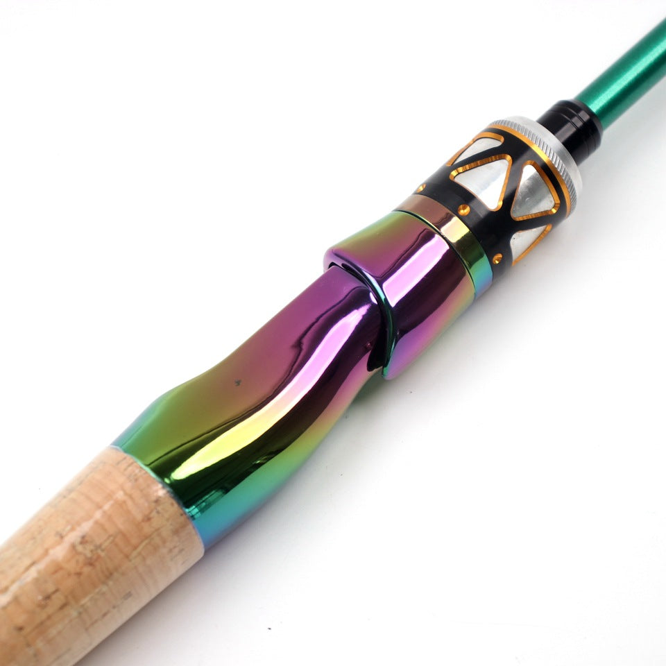 E-commerce Ultra-short Carbon Fiber Shrink UL Portable Lure Rod Electroplated Telescopic Stream Lure Rod