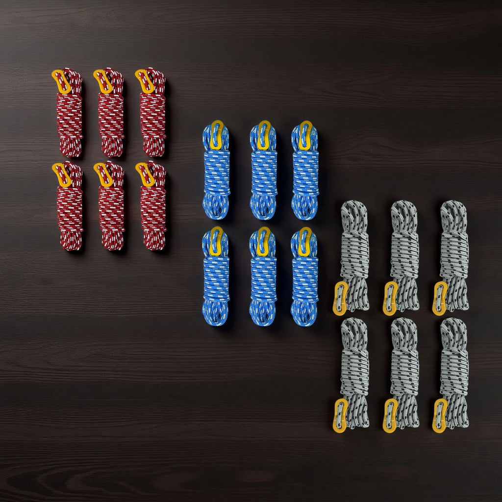 Outdoor camping tent accessory reflective guy ropes5MM Canopy Fixed Windproof Drawstring Clothesline Canopy Wind Rope6Strip