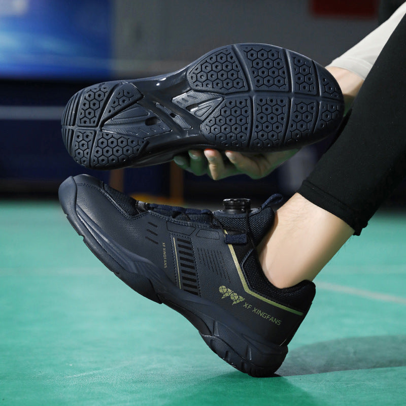 Large Size New Cushioning Anti-Slip Sneakers Breathable Table Tennis Shoes Low-Top Men's Professional Badminton Training Shoes