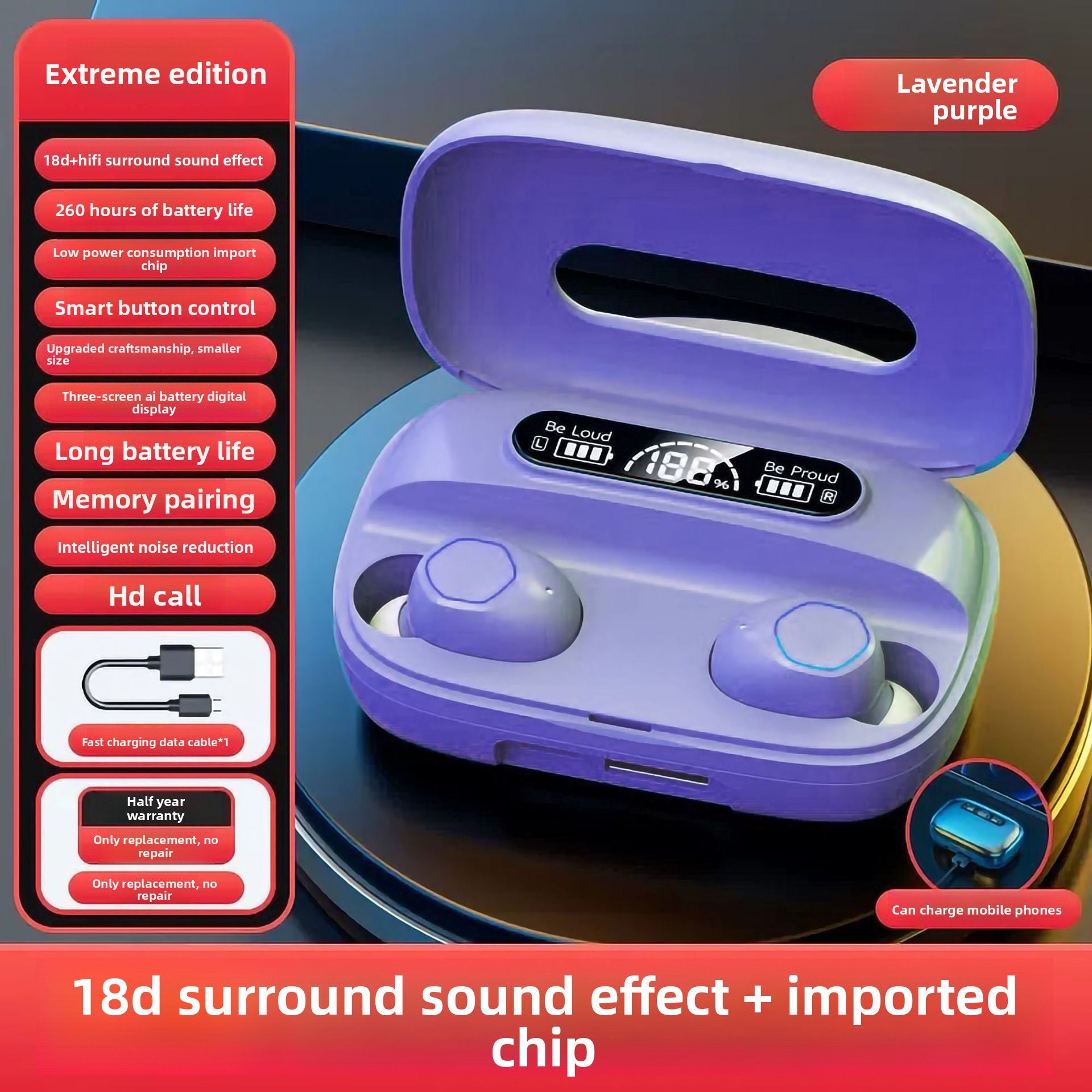 Popular M9Wireless Bluetooth Headset TWS In-ear long-lasting high-quality private model wireless Bluetooth earphones