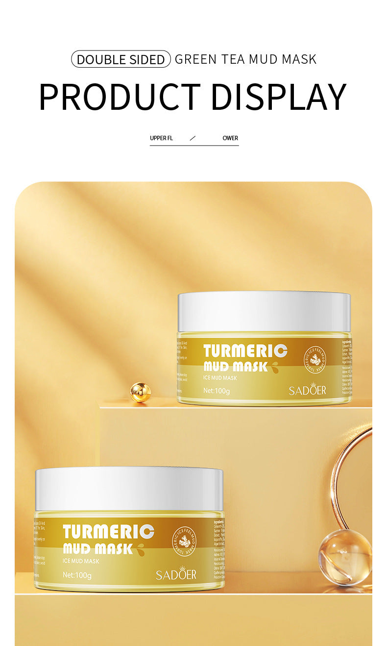 Clay mask100g SADOER Cleansing Mask Ginger Skin Rejuvenation Smear-On Cross-Border Wholesale