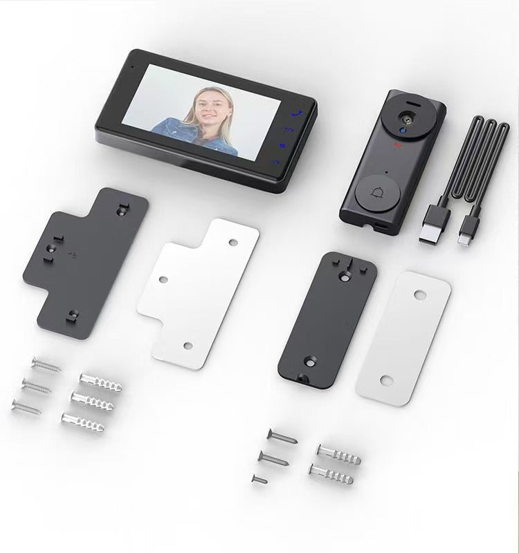 New Product M17A Smart Visual Intercom Doorbell Household2.4G Wireless Visual Doorbell