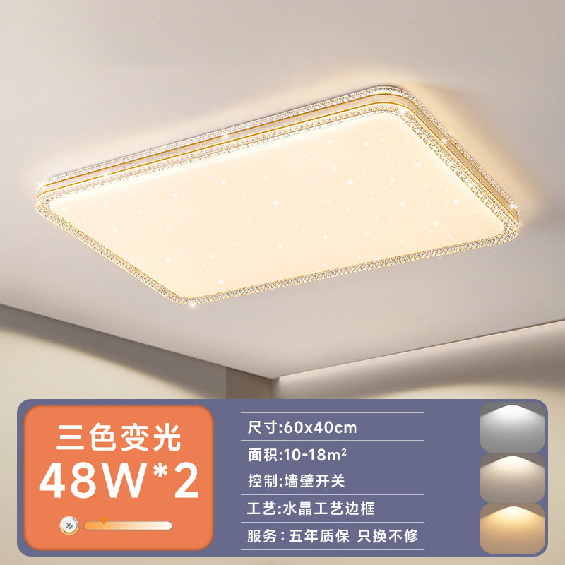 led Ceiling Lamp Master Bedroom Lamp Simple Modern Living Room Lamp Round Room Study Romantic Starry Sky Light Fixture