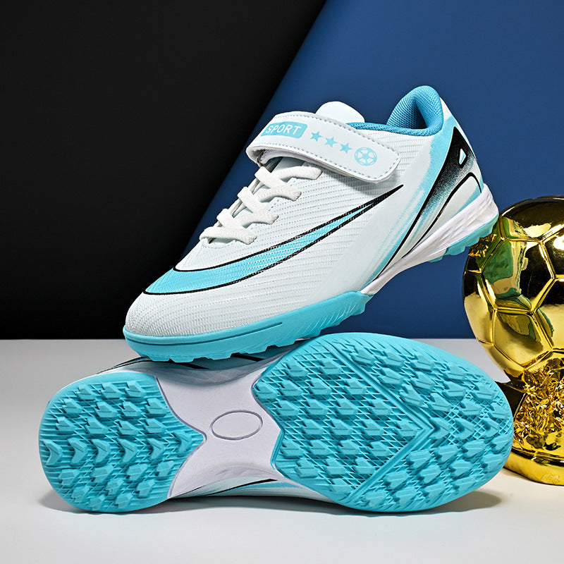 2025World Cup Children's Soccer Shoes Boys Youth Students Girls Spike Long Spike Competition Training Sports Shoes