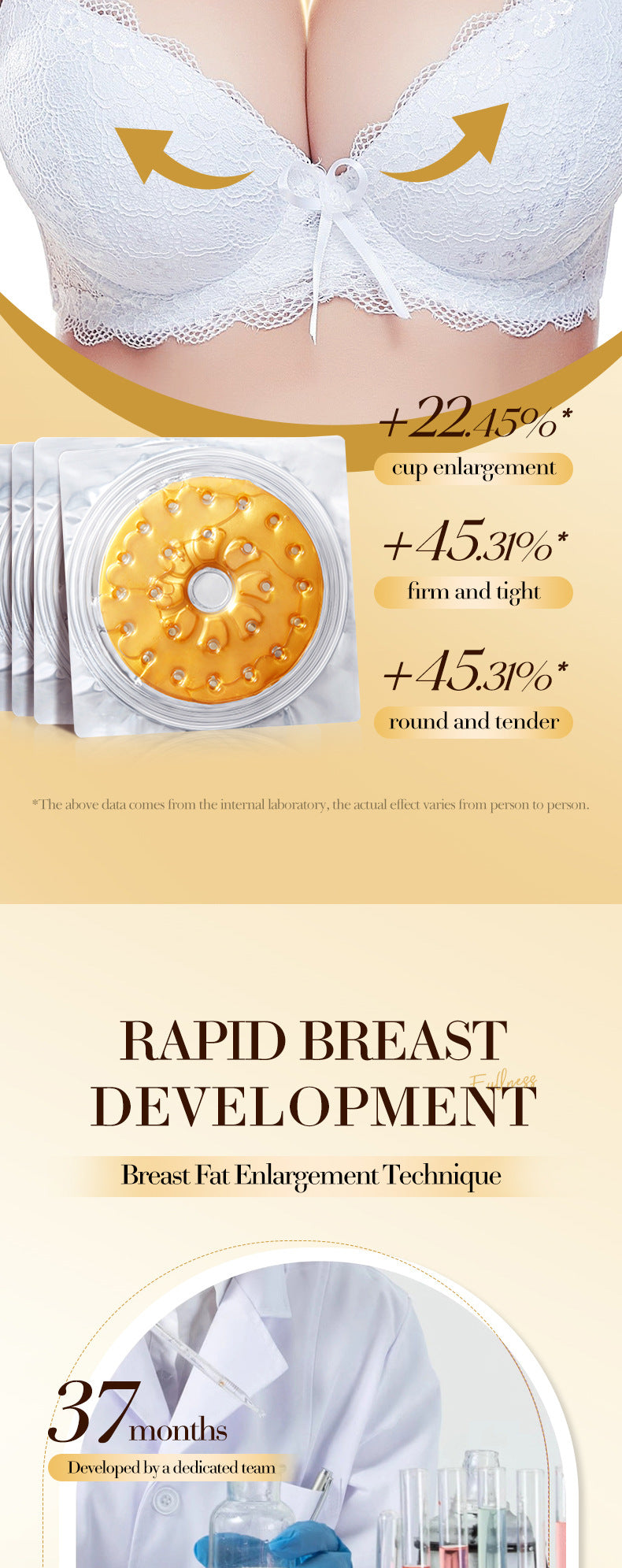 Breast Enhancement Nipple Covers17g BIOAOUA Lifting and Firming Breast Pads Fengyun Breast Paste Cross-Border Trade