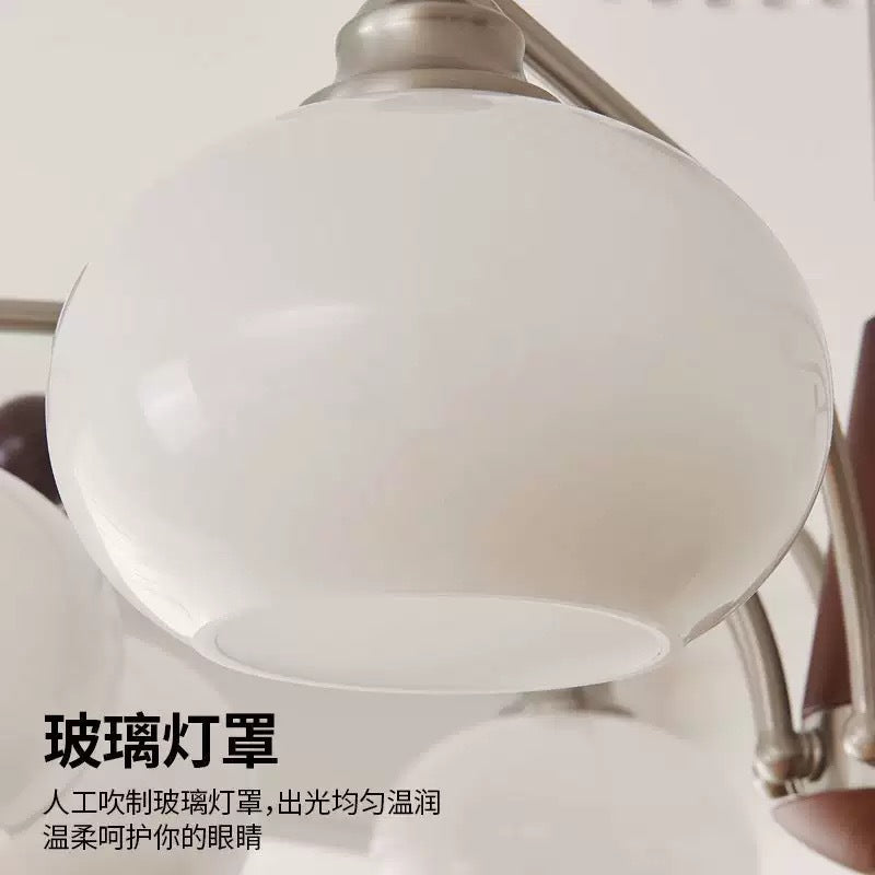 Vintage Retro Solid Wood Living Room Designer Persimmon Pendant Light Vintage French Cream Style Bedroom Living Room Dining Room Light