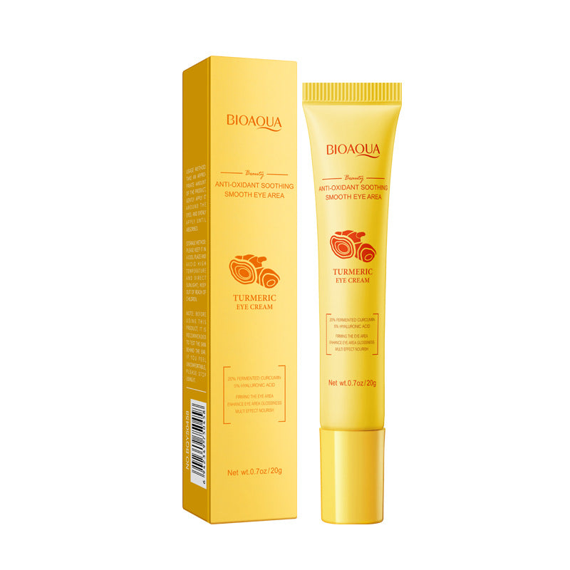 Turmeric Antioxidant Skin Rejuvenation Eye Cream BIOAOUA Brightening, moisturizing and moisturizing eye cream cross-border foreign trade wholesale