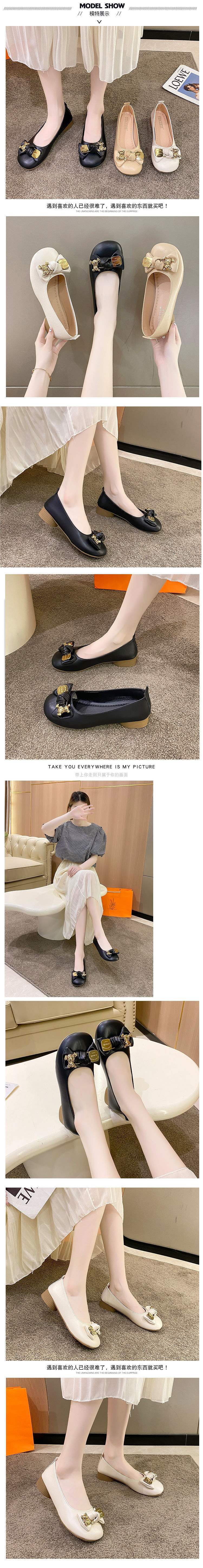 Summer Mary Jane Shoes for Women2025New Versatile British Style Height-Increasing Chunky Heel Slip-On Old Beanie Single Shoes