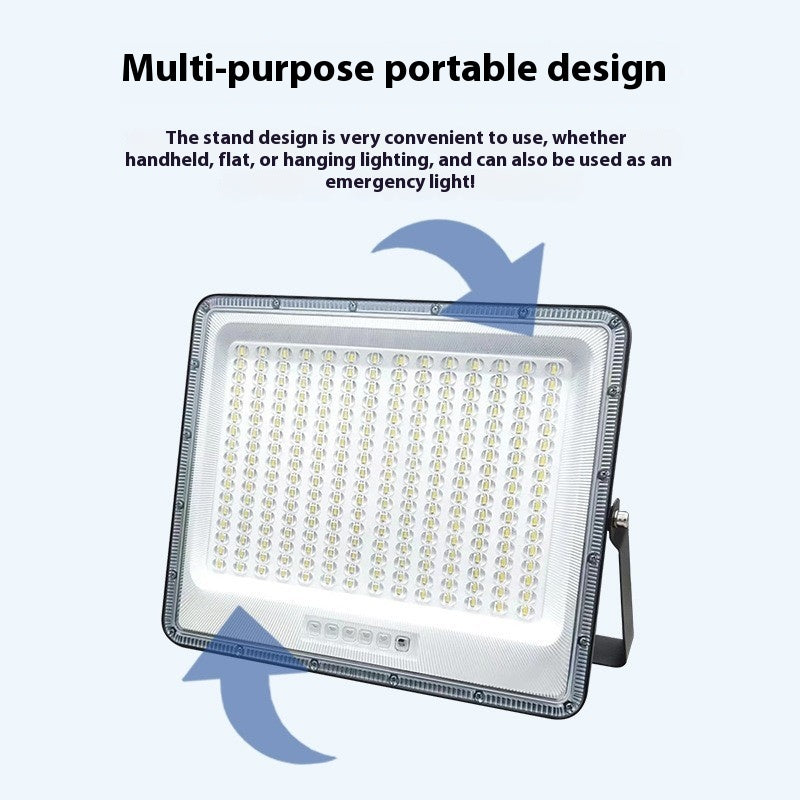 High-Power Outdoor Household Garden Solar Flood Lights Waterproof Rural Engineering Street Lighting Investment Cross-Border
