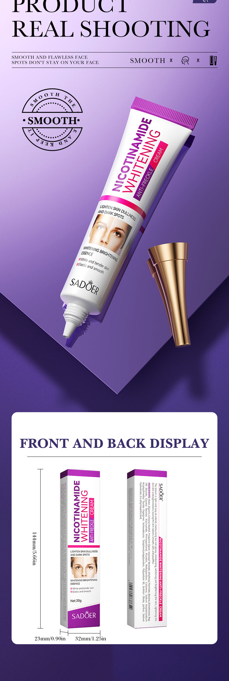 Niacinamide Whitening and Spot Removal Set Brightening Skin Tone Moisturizing Hydrating Export Manufacturer Wholesale