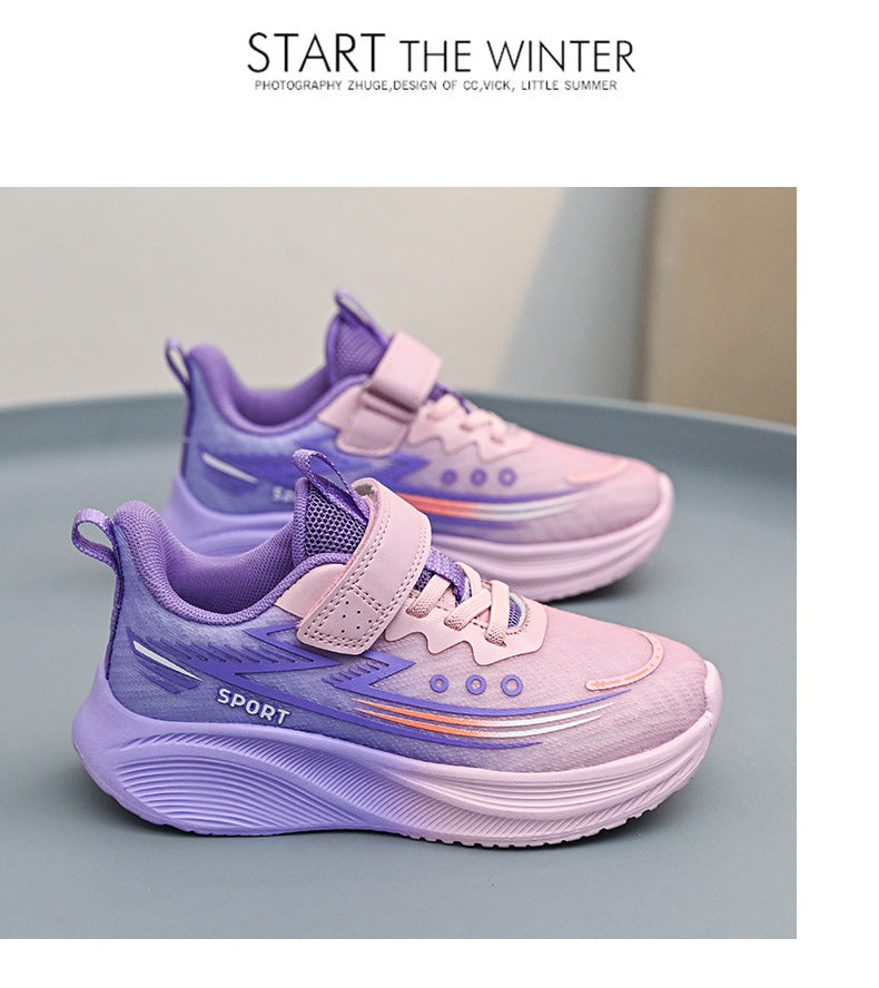 2025Spring New Children's Shoes for Big Kids Lightweight Breathable Boys' Sports Shoes Children's Casual Versatile Girls' Running Shoes