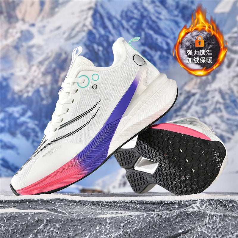 Red Rabbit8pro Running Shoes2025New style fleece-lined warm shock-absorbing sports shoes casual real carbon plate racing running shoes