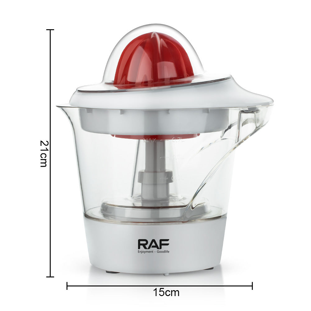 RAF EU Standard Electric Fresh Orange Juicer Household Automatic Juicer Lemon Orange Juice Machine Small Portable