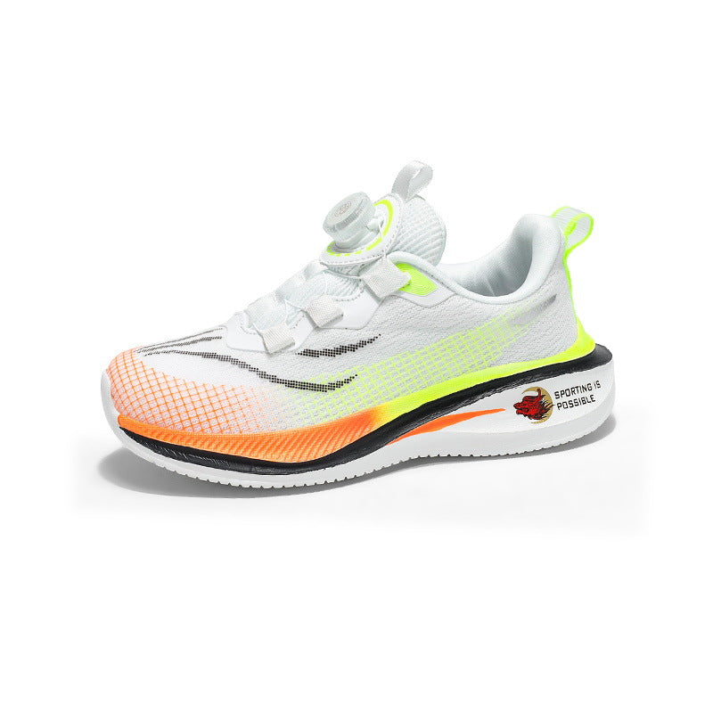 Boys and Girls Shoes Red Rabbit7Spring and Autumn Physical Training Sports Shoes Soft Sole Mesh Breathable Children's Running Shoes Lightweight Trendy