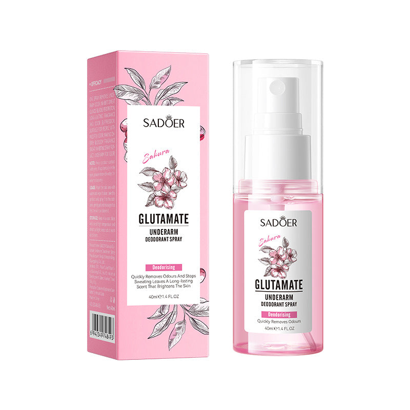 Full English Sakura Underarm Fragrance Spray SADOER Underarm Antiperspirant Spray  Wholesale