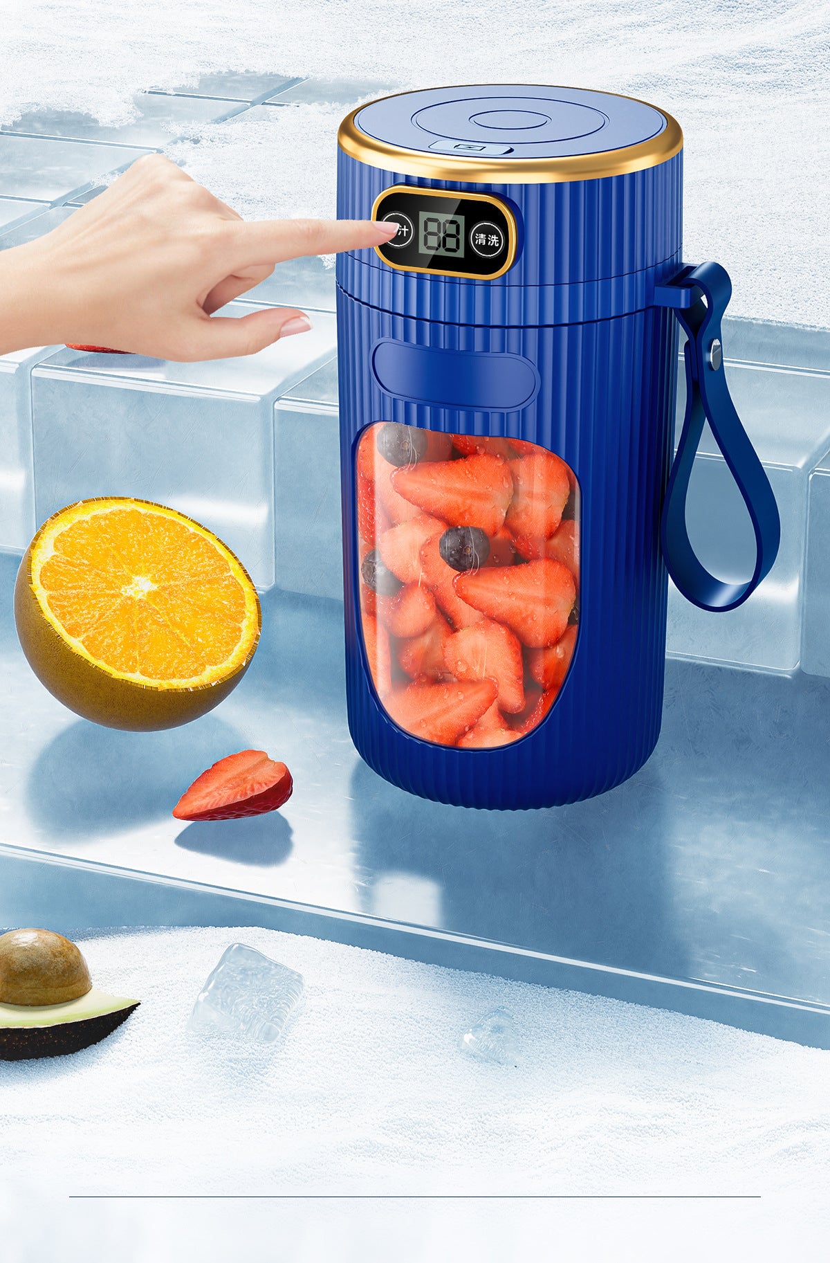 Juicer Household Fully Automatic Portable Small Electric Fruit and Vegetable Juicer Multi-Functional Wireless Juice Machine