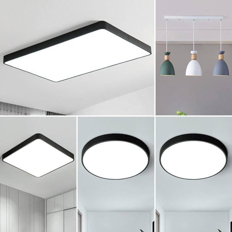 Modern simple personality square living room lamp Nordic Creative Home Use led Bedroom Ceiling Light Zhongshan Lighting Fixtures