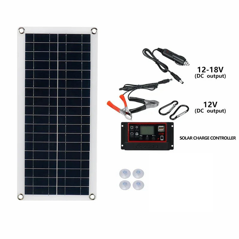 Factory Direct E-commerce 20W Solar Panel Control Kit Battery Emergency Power Solar Photovoltaic Panel