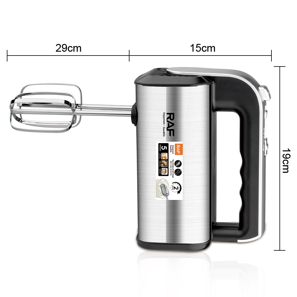 RAF European Standard Fully Automatic Handheld Household Electric Egg Beater Baking High-Power Whisk Cream Mixer