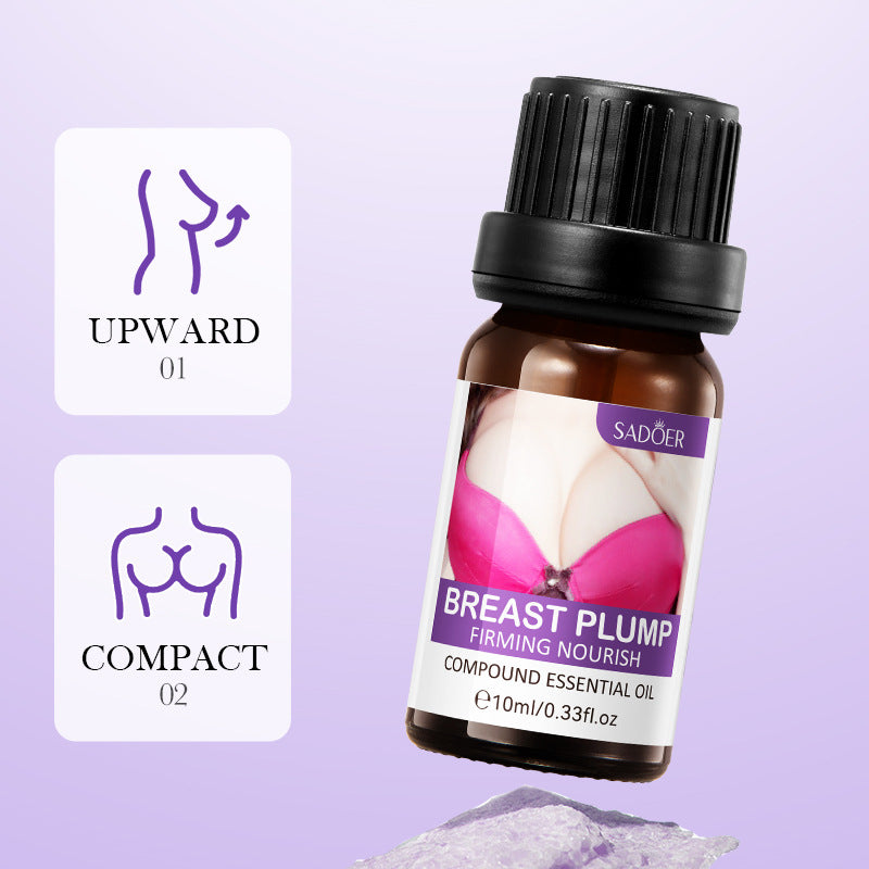 Full English Feng Yun Beauty Breast Essential Oil SADOER Moisturizing, Firming, Nourishing Breast Care Essential Oil  Wholesale