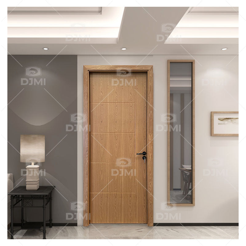 High End Solid Wood Door Price of Fireproof Wooden Door Hot Selling Wood Door for Hotel for Bedroom