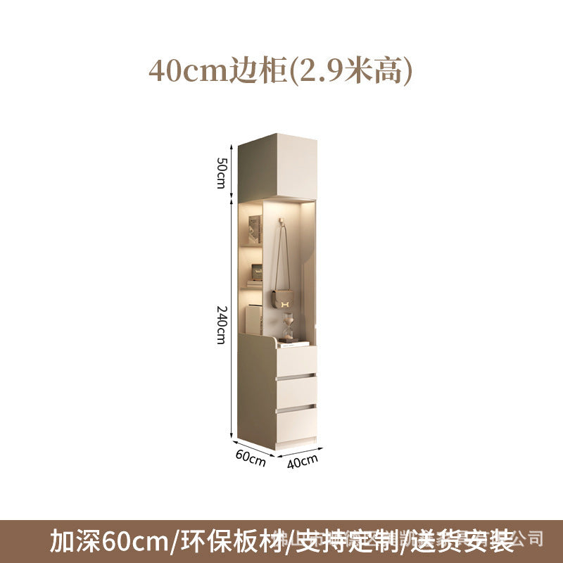 Raise the door to the ceiling2.5-3Large Wardrobe for Home Bedroom, Large Capacity Hanging Clothes Area, Multi-Section Large Closet
