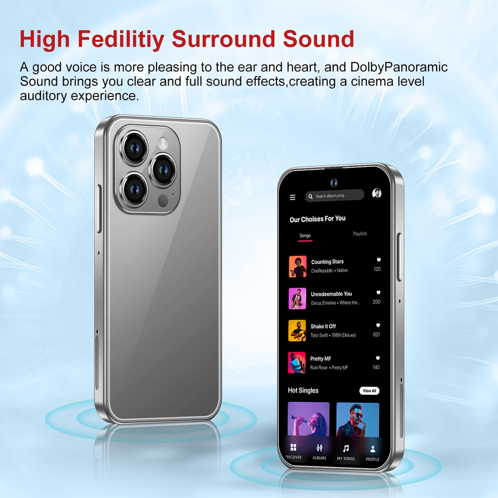 mini  i16promax Mobile Phone i16pro Mini Perforated Screen Mobile Phone 4.0Dual SIM Backup Phone