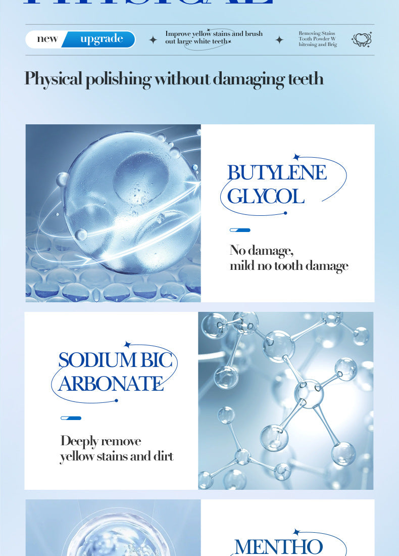 All English Tooth Powder50g SADOER Clean Tooth Stains, Care for Gums, Freshen Oral Care,  Foreign Trade Wholesale