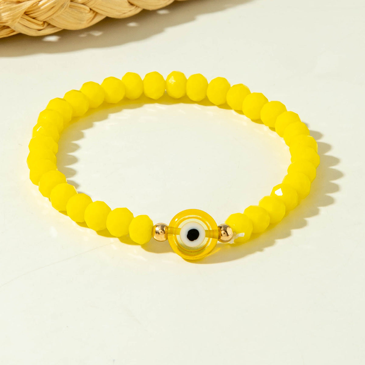 European and American Style Bracelet Colorful Devil's Eye Beaded Bracelet Simple Glass Eye Bracelet Wholesale
