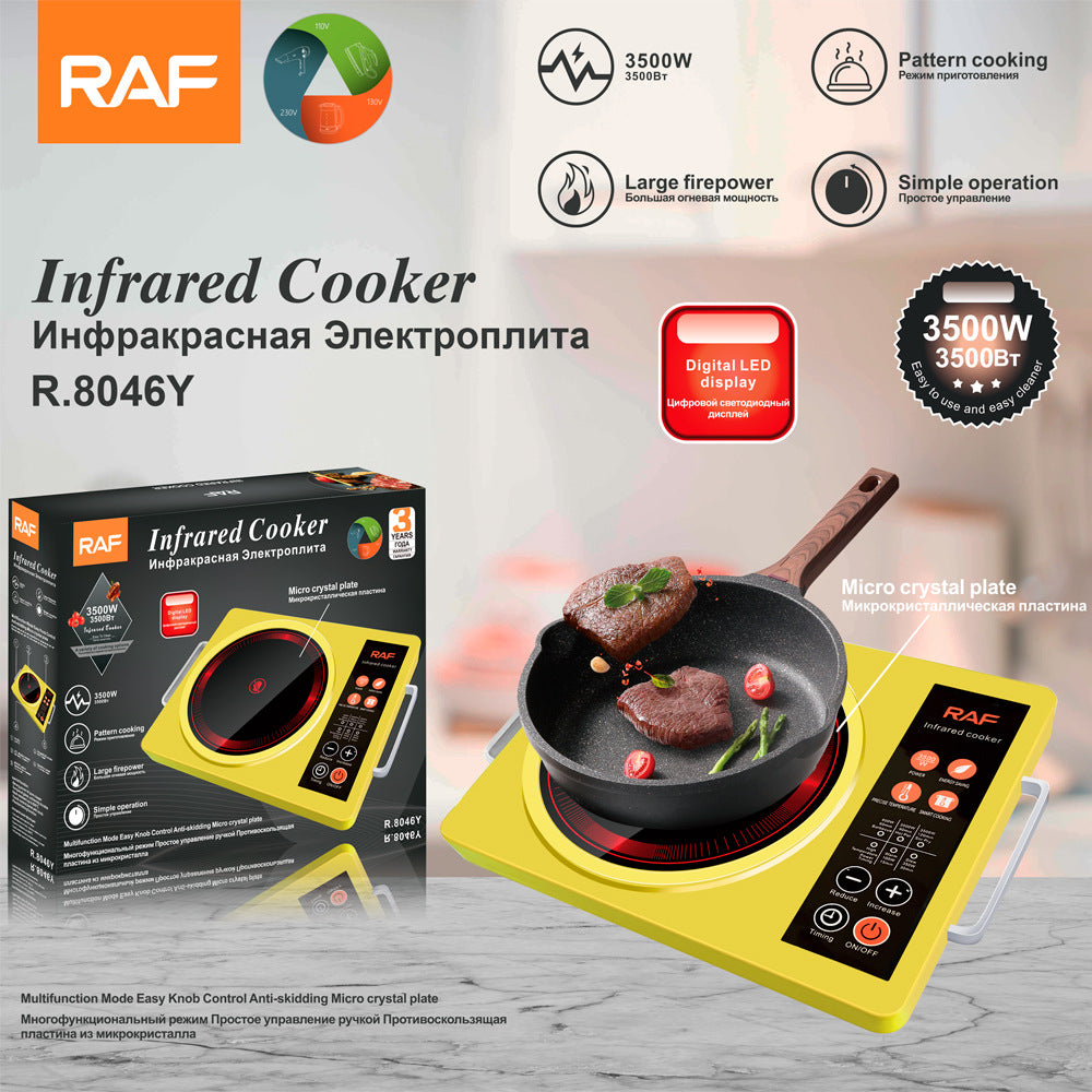 RAF European Standard Electric Ceramic Stove for Home Use, Multi-Functional High-Power Stir-Fry Hot Pot Induction Cooker, Countertop Electric Stove for Stir-Frying and Cooking