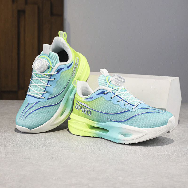 Spring and Summer Fashion Comfortable Running Shoes for Teenagers, Casual Shoes with High Elasticity and Shock Absorption, Student Marathon Training Sports Shoes