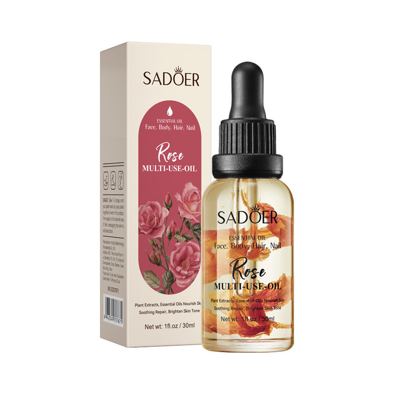Cross-border Jasmine Dried Flower Massage Oil SADOER Moisturizing and rejuvenating skin body oil cross-border foreign trade wholesale
