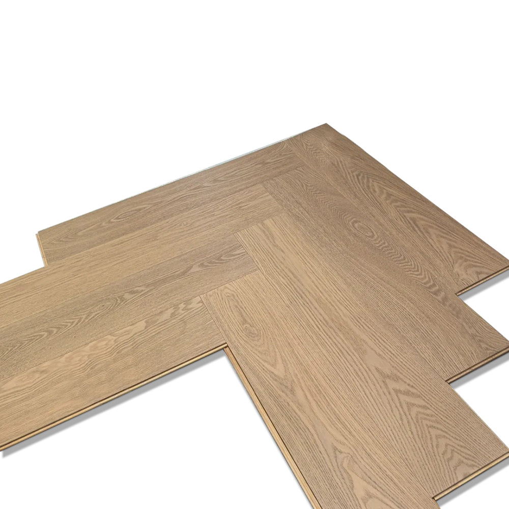 Engineered Solid Ash Wood Flooring Customizable Waterproof Hardwood Modern Apartments Exterior Outdoor Parks Boutique Interiors