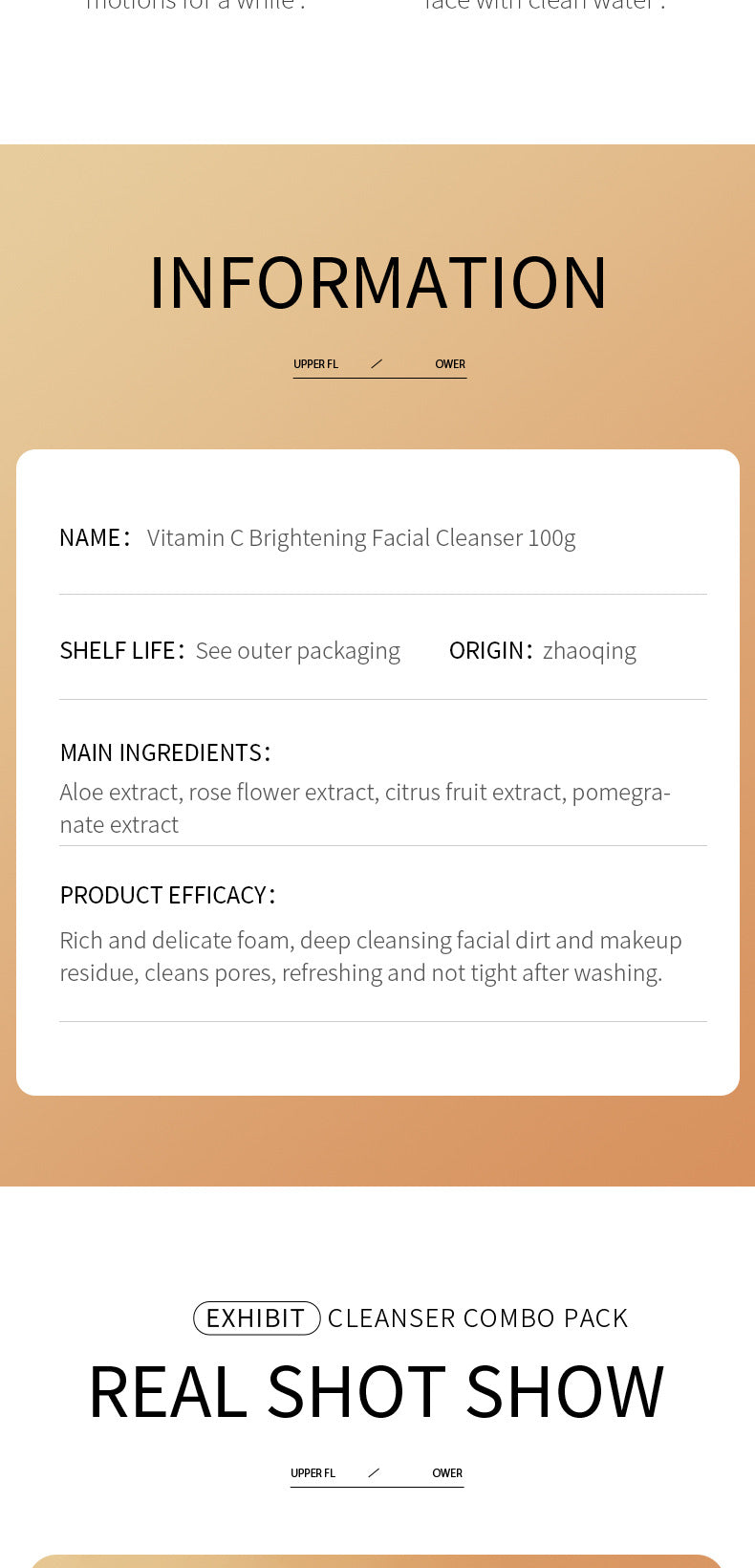 Full English Facial Cleanser SADOER Rose Facial Cleanser100g Deep Cleaning  Foreign Trade Live Wholesale