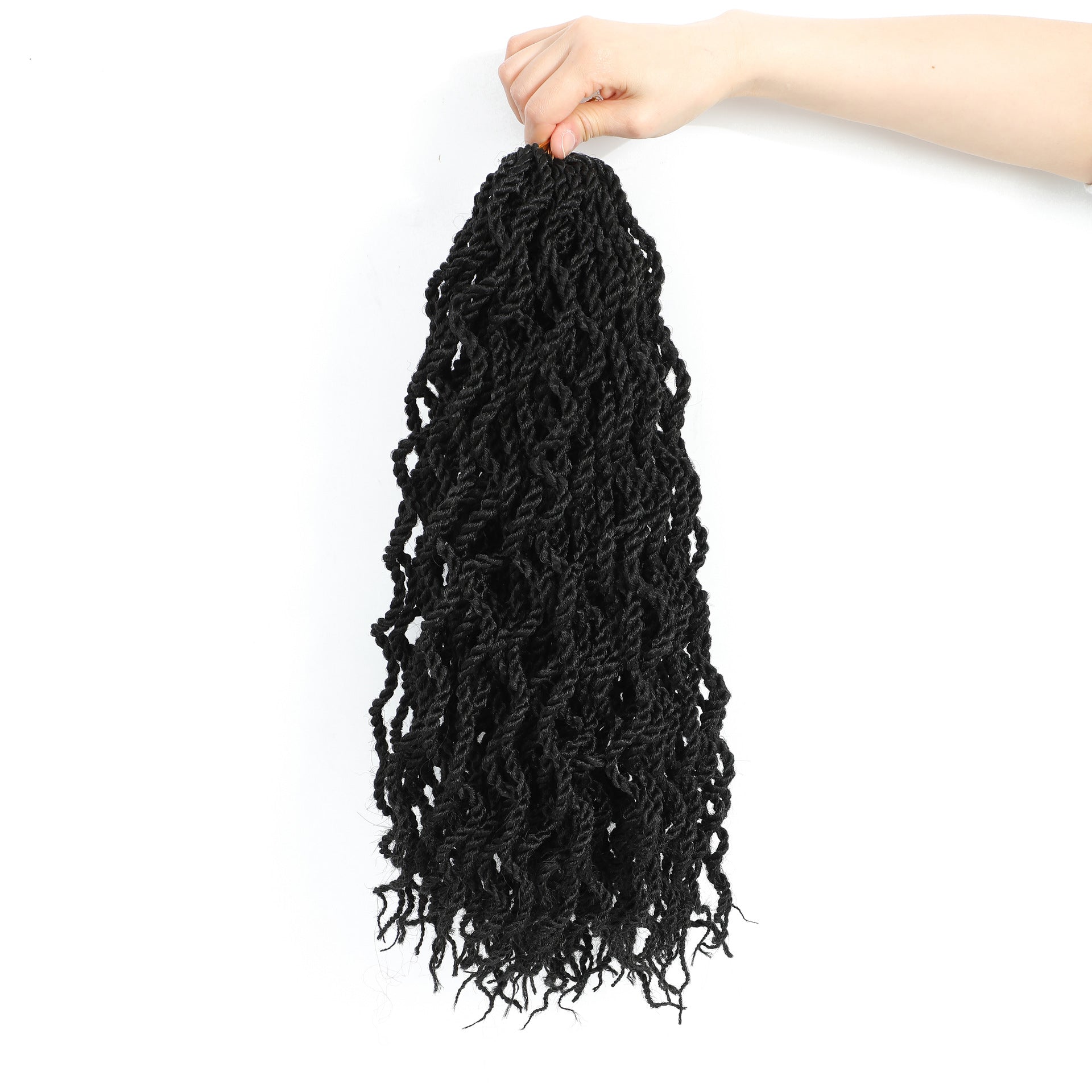 European and American Cross-Border Direct Supply Synthetic Wigs18Curved Dreadlocks Wavy senegalese twist Wig