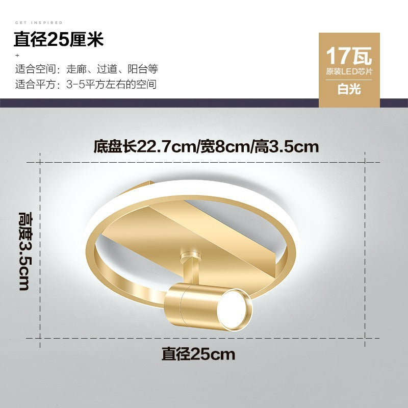 Aisle Light Corridor Light Luxury Balcony led Lamp Creative Background Wall Spotlight Simple Modern Cloakroom Ceiling Lamp