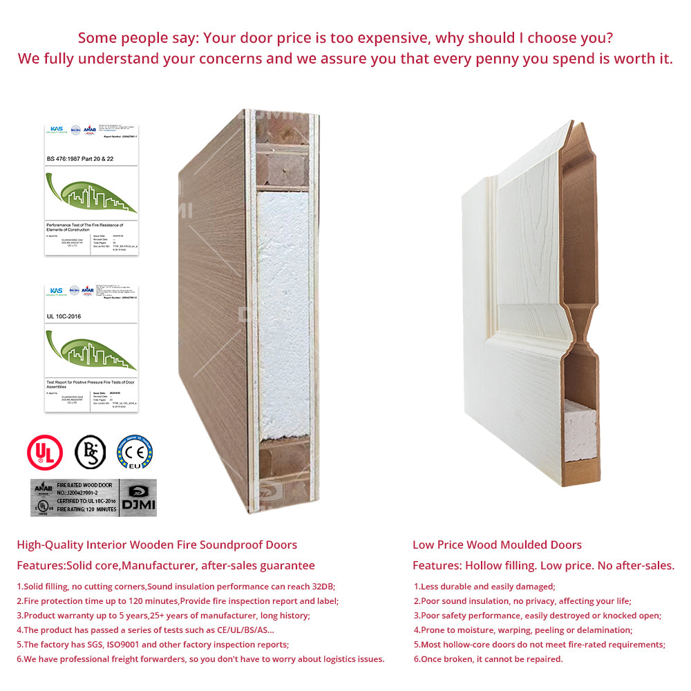 Modern Wood Door Design Nature Veneer Solid Wood Door Bedroom Interior Walnut Wooden Door