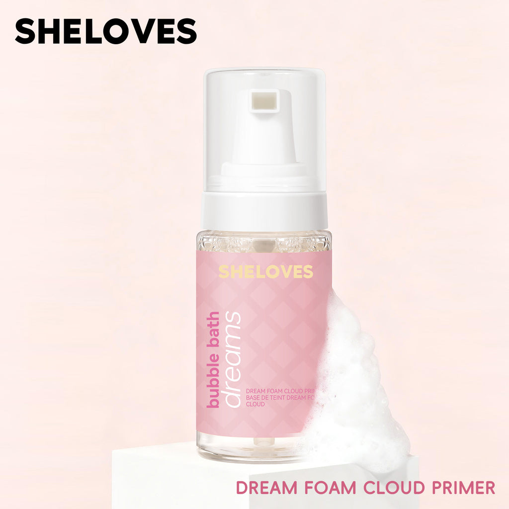 Exclusive Supply sheloves Foam Makeup Primer Invisible Pores Non-Cakey Brightening Skin Tone Isolation Patch Cream
