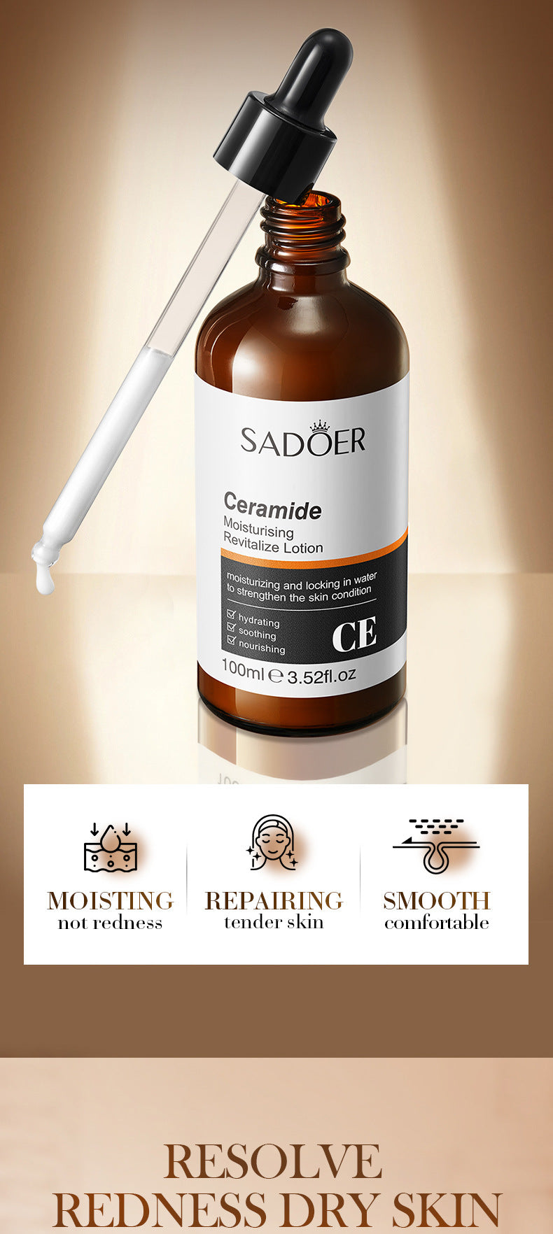 Ceramide Rejuvenating Lotion  SADOER Moisturizing lotion cross-border foreign trade wholesale