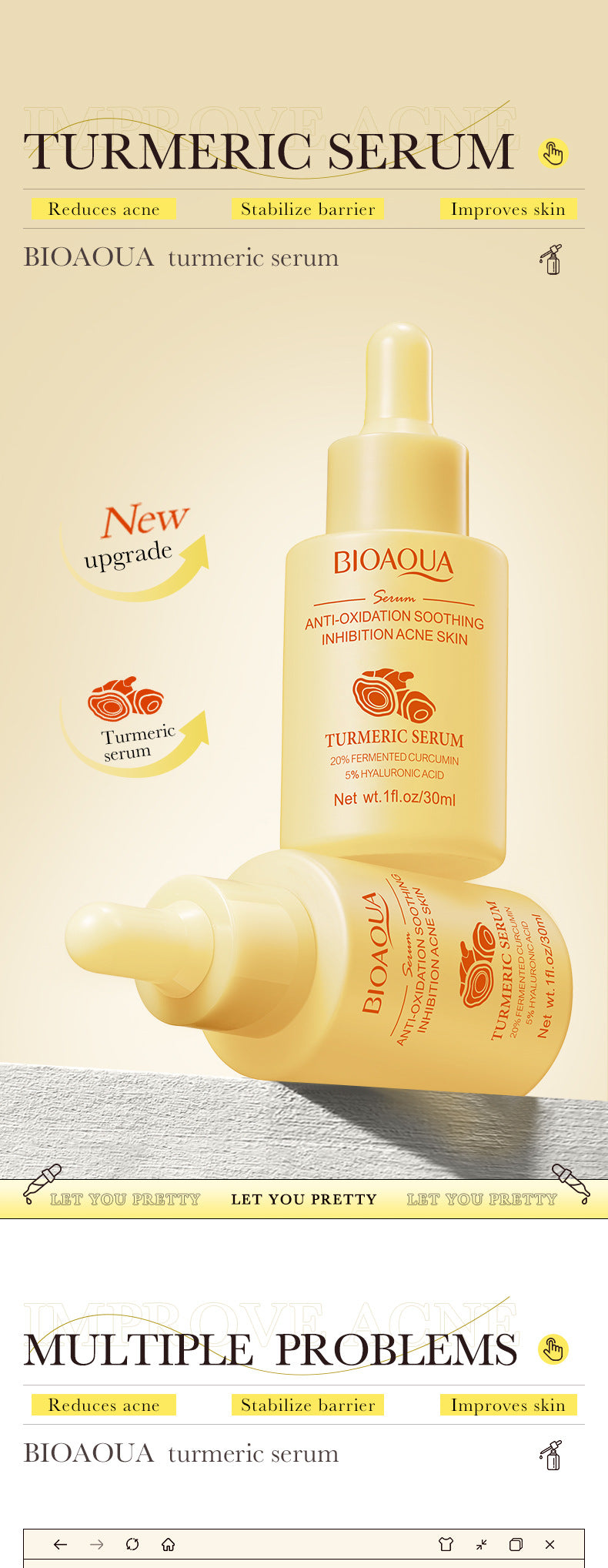 BIOAOUA Essence Series Hydrating and Nourishing Vitamins C Essence  Foreign Trade Factory Direct Sales