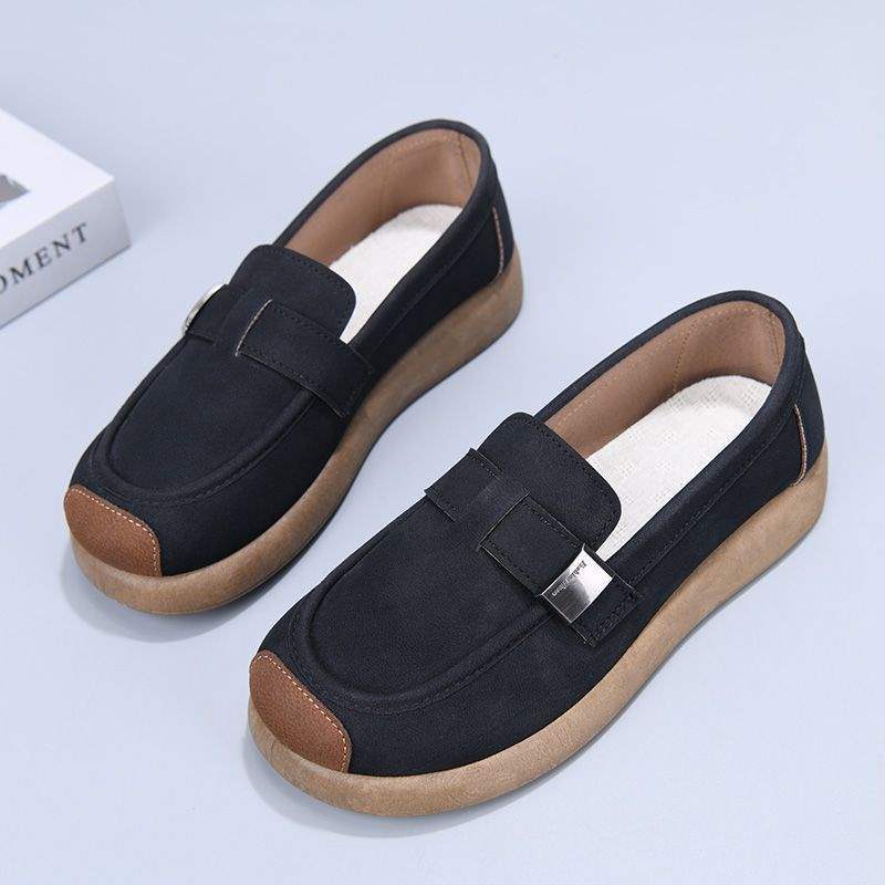 2025New Birkenstock Shoes for Women, Old North Cloth Shoes, Non-Slip Breathable Soft Sole, Non-Slip Mom Shoes, Spring Single Shoes