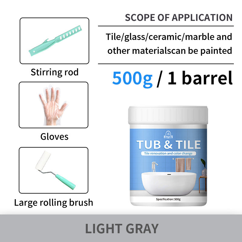 Tile Color Changing Paint Glass Ceramic Renovation Bathroom Water-Based Paint Indoor Tile Paint