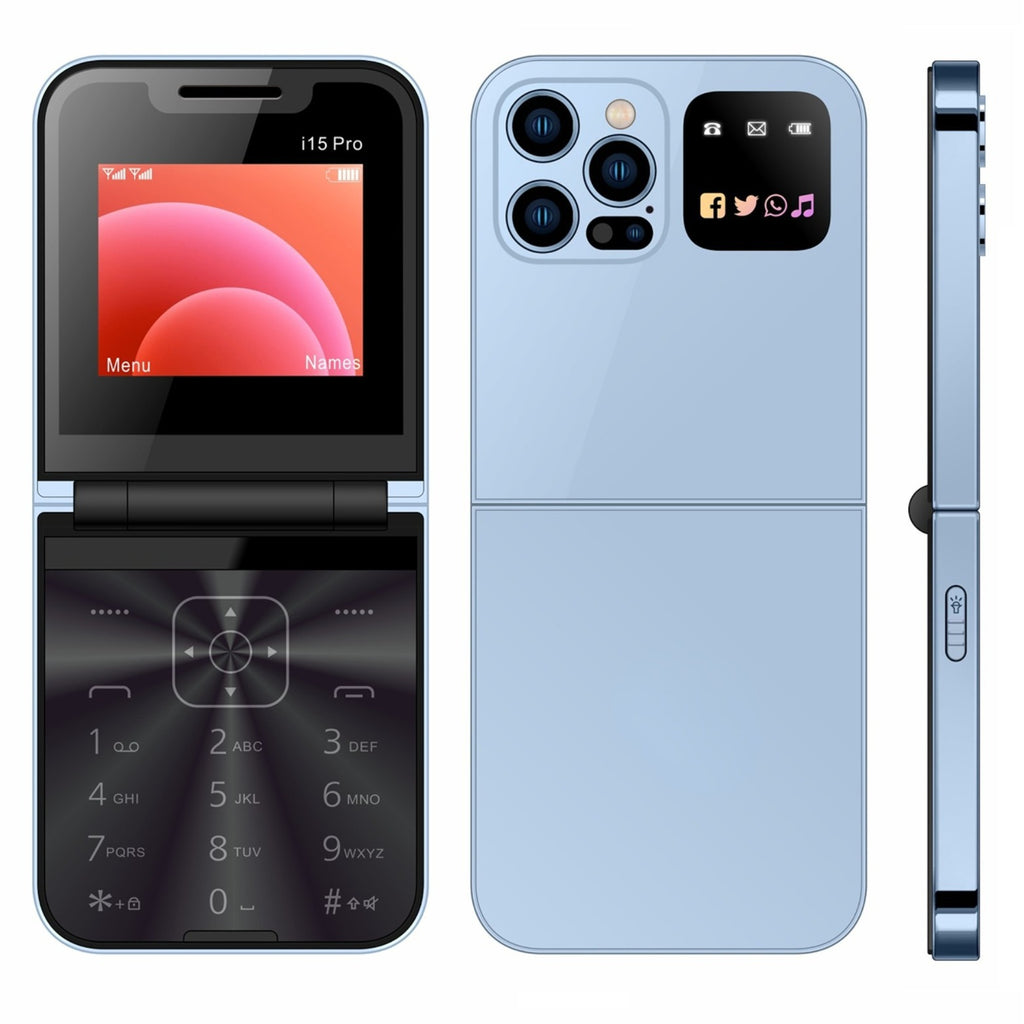 Wholesale Hot Selling Foldable Mobile Phone for Elderly Bluetooth Dialing Student Backup Feature Phone Card Phone Foldable