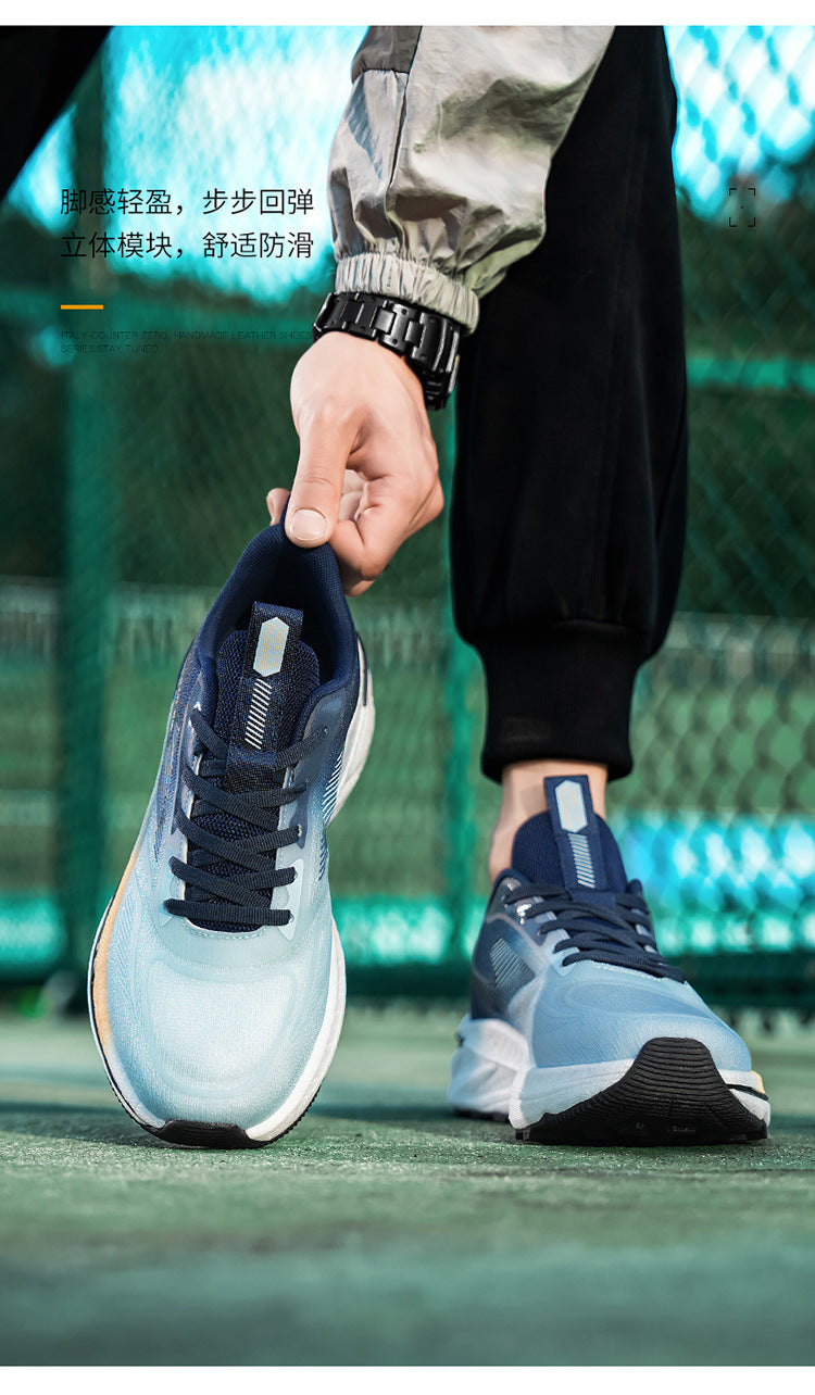 Sports Shoes Men2025New Breathable Anti-Slip Shock Absorption Sports Shoes Soft Sole Casual Lightweight Versatile Professional Fitness Shoes