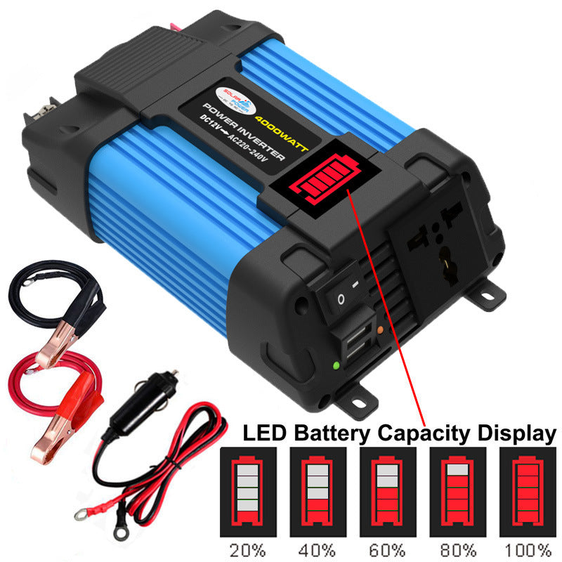 Car Converter Car Small Appliance Inverter300W/500W 12V Turn110V/220V Double USB Interface